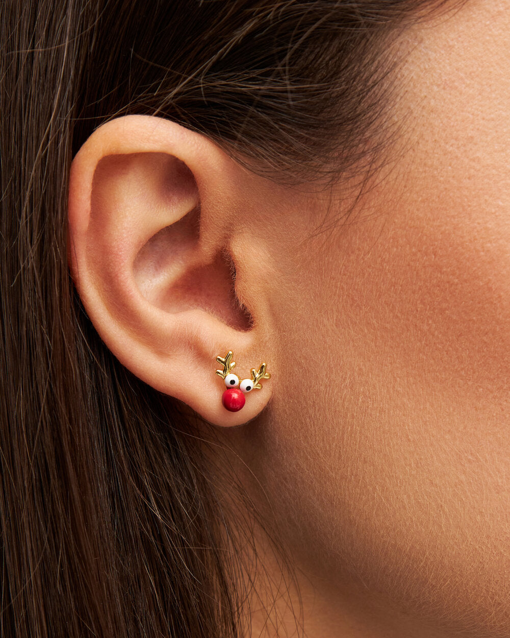 Rudolph ørestik - Forgyldt